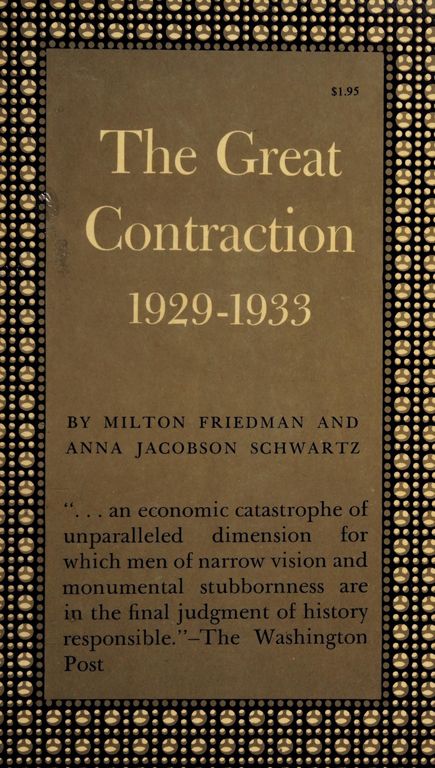 The great contraction, 1929-1933 cover