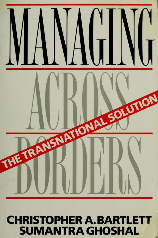 Managing across borders 封面