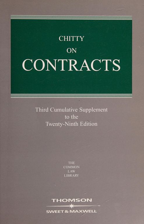 Chitty on Contracts cover