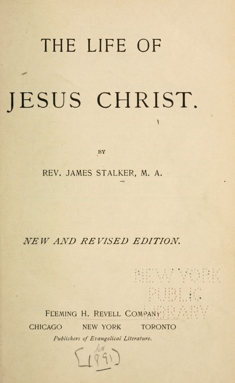 The life of Jesus Christ cover