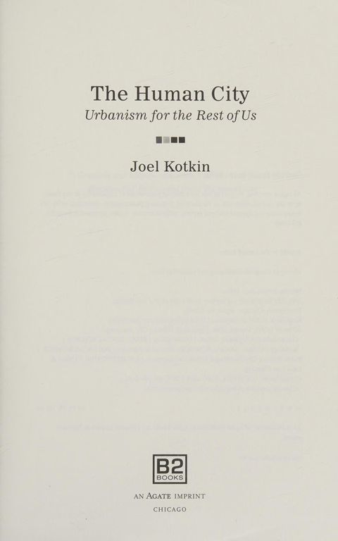 The human city cover