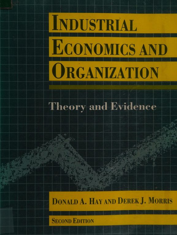 Industrial economics and organization cover