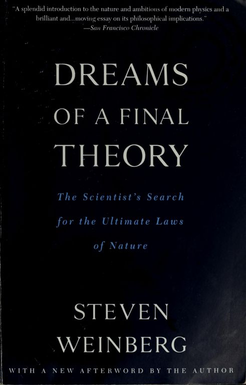 Dreams of a final theory cover