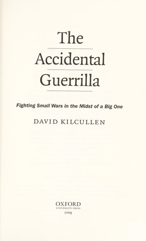 The accidental guerrilla cover