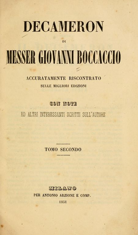 Decamerone cover