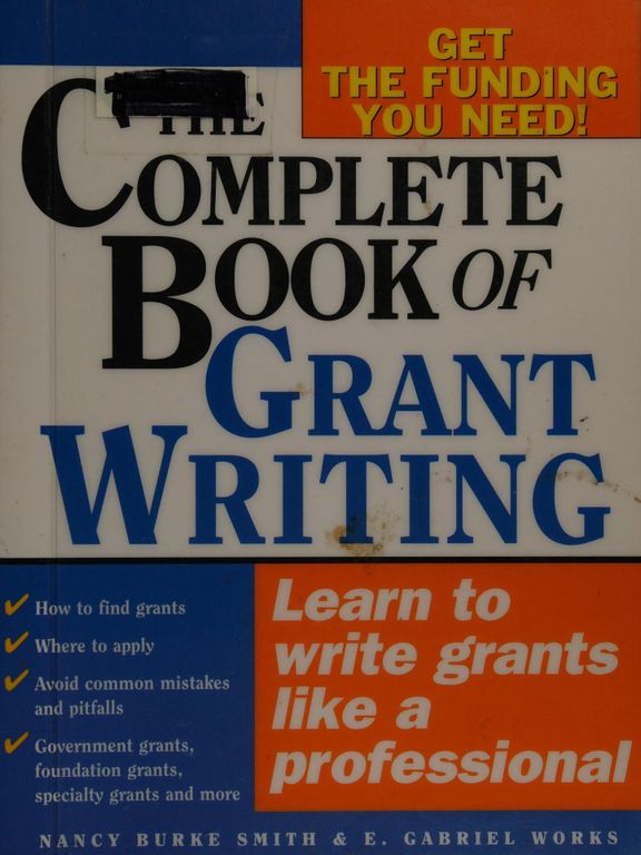 The complete book of grant writing cover