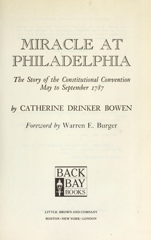 Miracle at Philadelphia cover