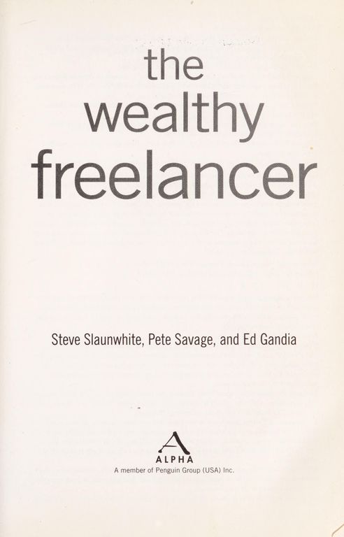 The wealthy freelancer cover