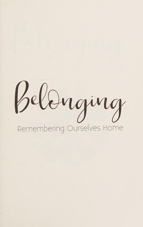 Belonging cover
